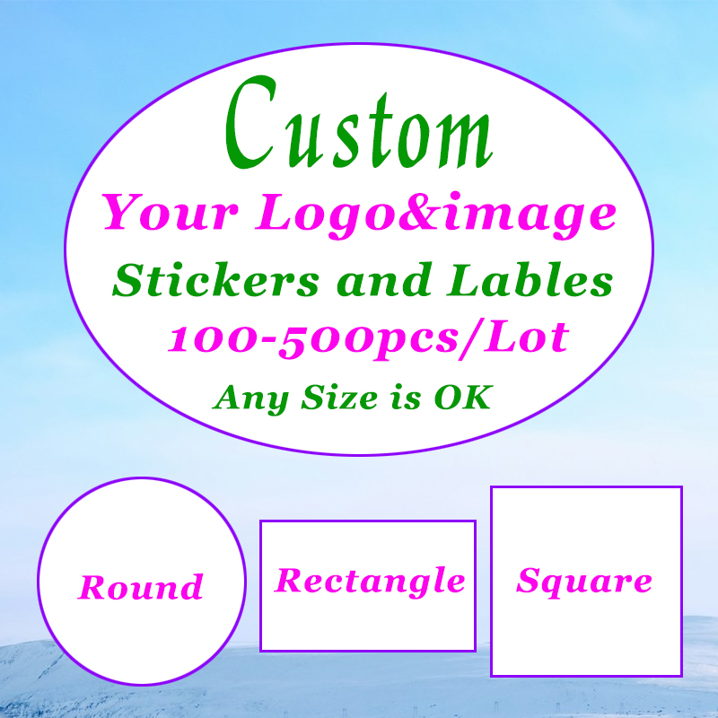 Photography Logo - 500-100 szt. Naklejki na zamówienie, personalizowane