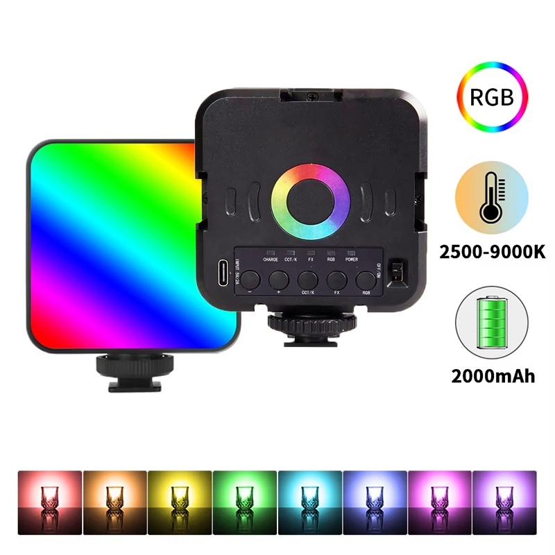 Photography Videos Free - Przenośna mini lampa wideo RGB do