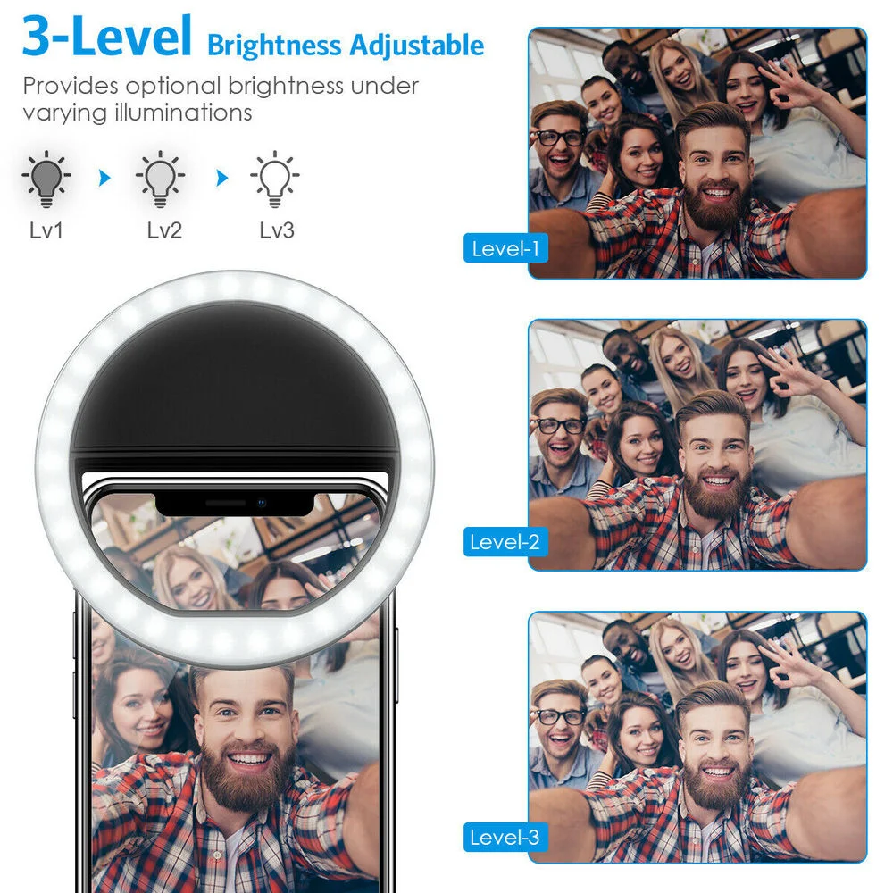 Akumulatorowa lampka selfie z  – Photography Videos Free recenzja i cena