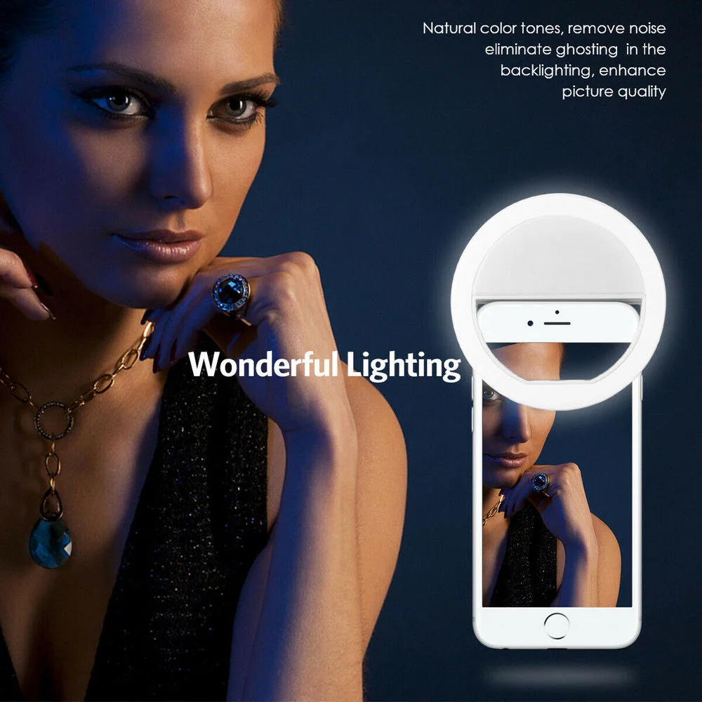 Akumulatorowa lampka selfie z  – Photography Videos Free recenzja i cena