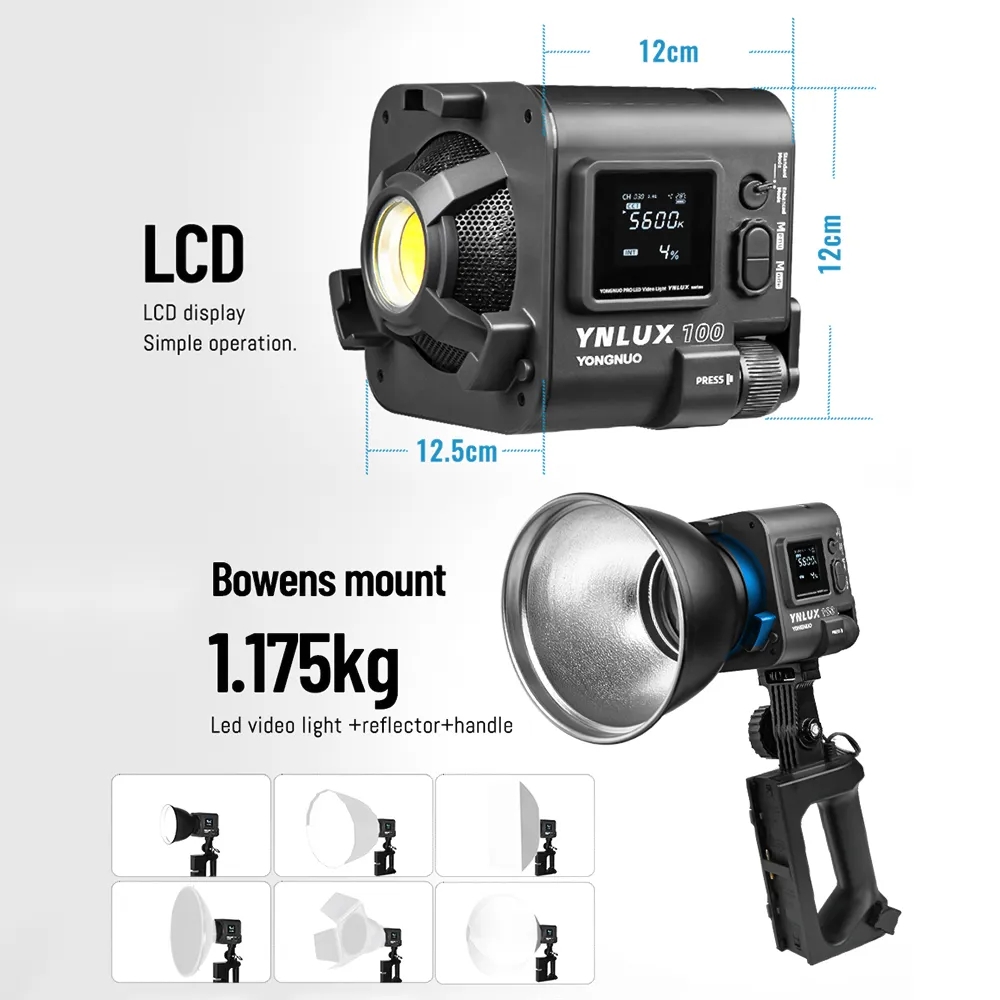 YONGNUO YNLUX100 100W 3200K-56 – Photography Videos Free recenzja i cena