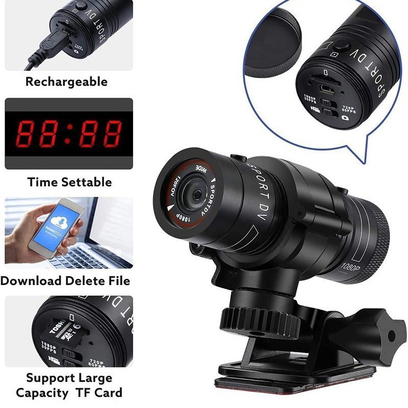 Kamera sportowa F9/1080P High  – Photography High Angle recenzja i cena