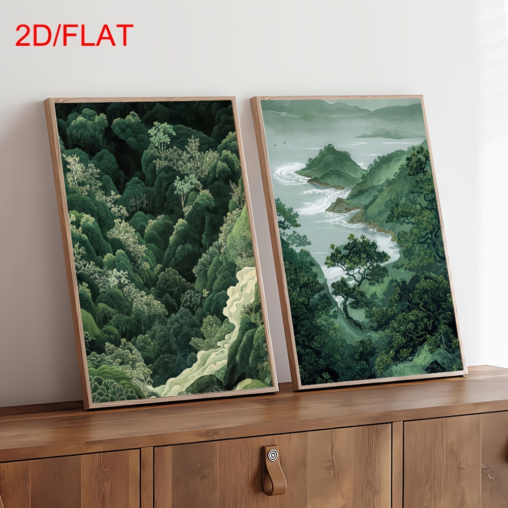 2 szt. Nowoczesne zielone obra – Photography Design recenzja i cena